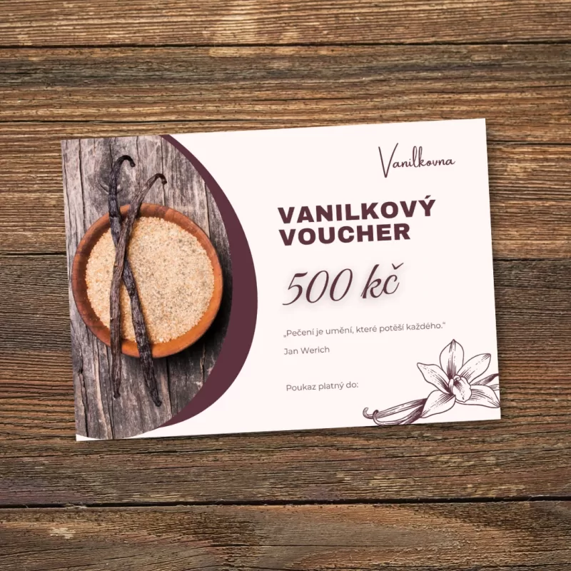 vanilková voucher na 500 Kč