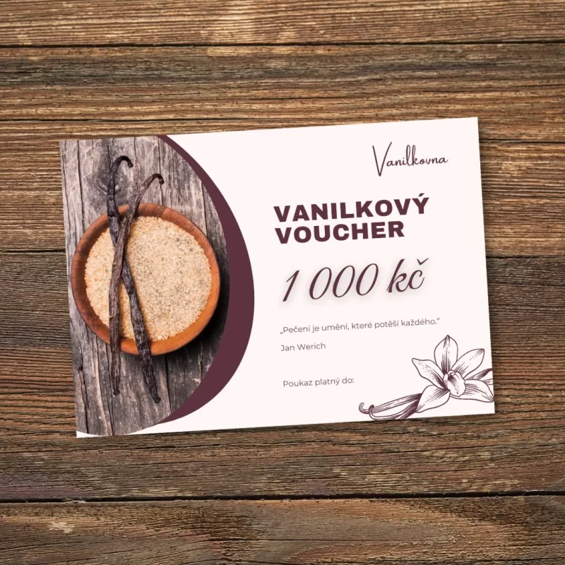 Vanilkový voucher na 1000 Kč