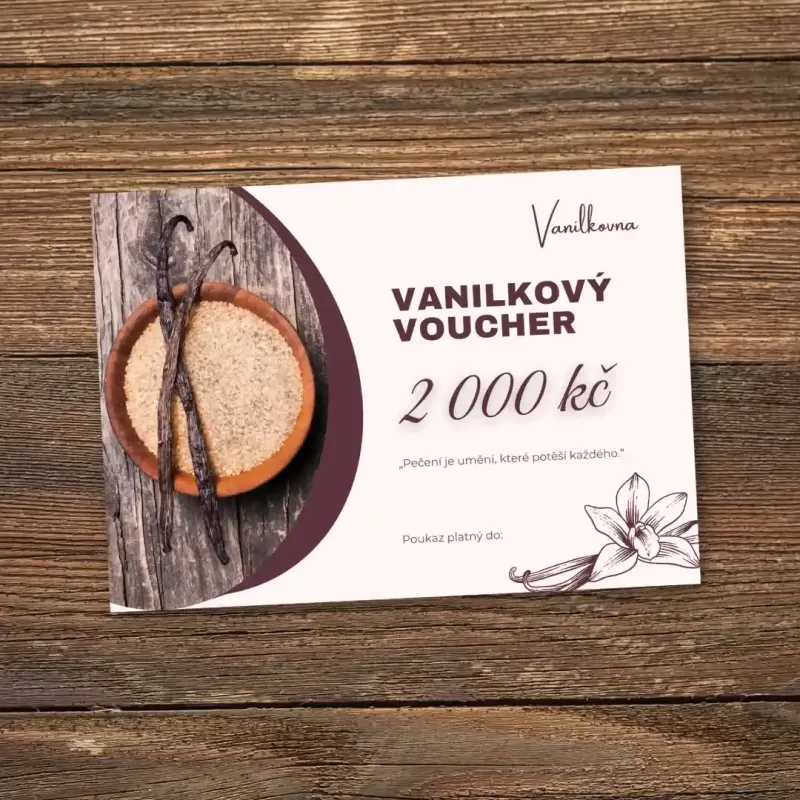 vanilkový voucher 2000